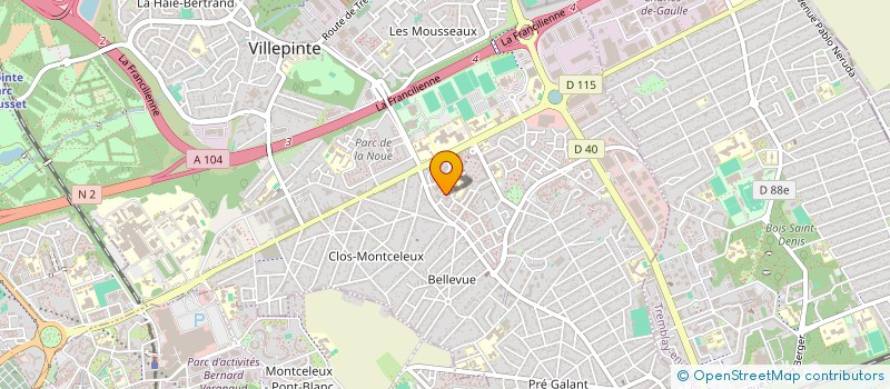 localisation de l'entreprise NOUVEAUX SERVICES TRANSPORT à VILLEPINTE