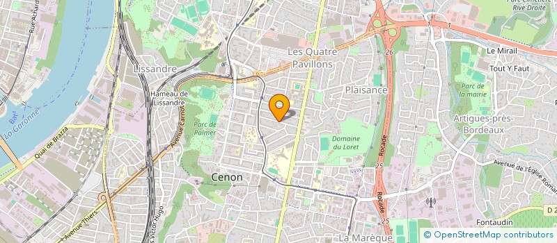localisation de l'entreprise NOUVEL AIR à CENON