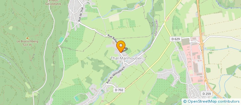 localisation de l'entreprise NOUVEL AIR  THAL-MARMOUTIER