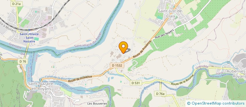 localisation de l'entreprise NOUVEL AIR  SAINT-JUST-DE-CLAIX