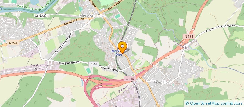 localisation de l'entreprise NOUVEL ANGLE  MERY-SUR-OISE