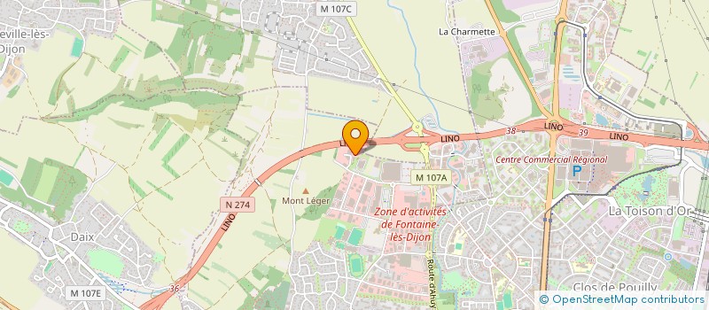 localisation de l'entreprise NOUVEL ANGLE  FONTAINE-LES-DIJON