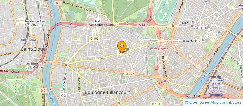 localisation de l'entreprise NOUVEL AVENIR à BOULOGNE-BILLANCOURT