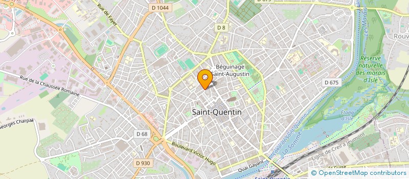 localisation de l'entreprise NOUVEL ELAN à SAINT-QUENTIN