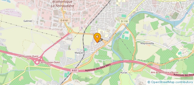 localisation de l'entreprise NOUVEL ELAN DE MAQUENS  CARCASSONNE
