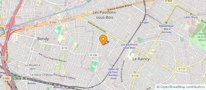 localisation de l'entreprise NOUVEL ELAN SOLIDAIRE (NES) à LES PAVILLONS-SOUS-BOIS