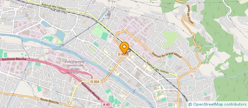 localisation de l'entreprise NOUVEL ENVERGURE à CLUSES