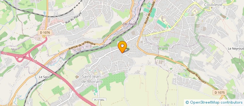 localisation de l'entreprise NOUVEL'ERE RHONE ALPES  SAINT-JEAN-DE-MOIRANS