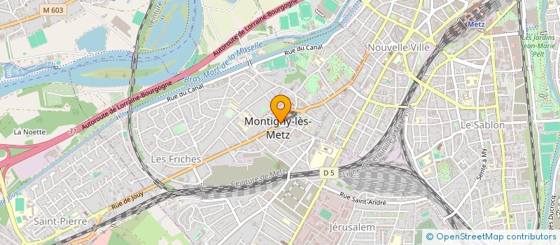 localisation de l'entreprise NOUVEL ESPACE 2000 à MONTIGNY-LES-METZ
