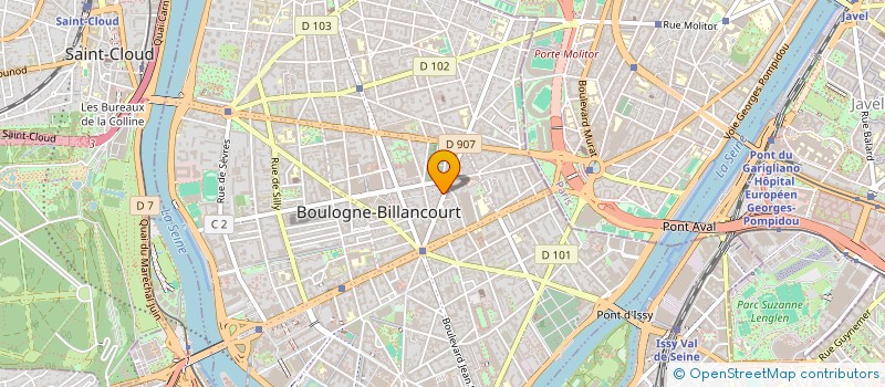 localisation de l'entreprise NOUVEL ESPACE à BOULOGNE-BILLANCOURT