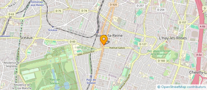 localisation de l'entreprise NOUVEL ESPACE à BOURG-LA-REINE
