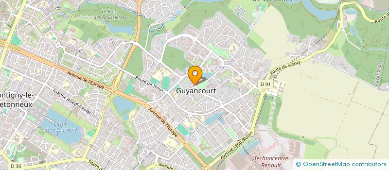 localisation de l'entreprise NOUVEL HAIR  GUYANCOURT