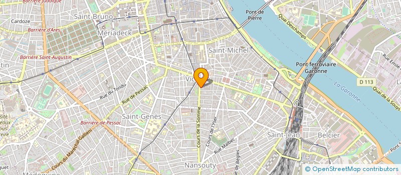 localisation de l'entreprise NOUVEL'HAIR COIFFURE  BORDEAUX