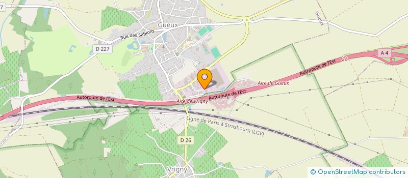 localisation de l'entreprise NOUVEL HORIZON  GUEUX