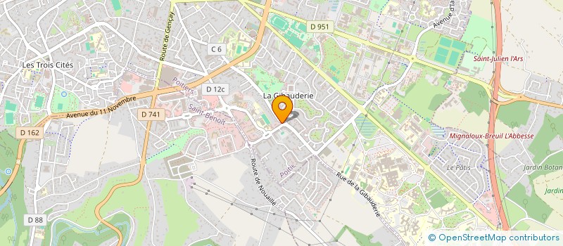 localisation de l'entreprise NOUVEL HORIZON - A.N.E.S.I. à POITIERS