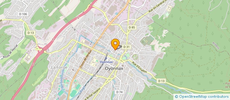 localisation de l'entreprise NOUVEL HOTEL à OYONNAX