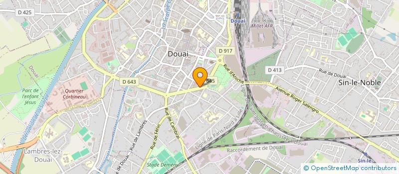 localisation de l'entreprise NOUVEL INSTITUT à DOUAI