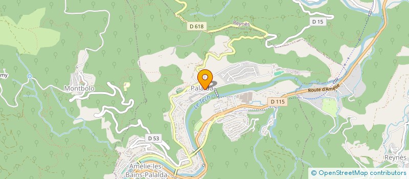 localisation de l'entreprise NOUVEL ITINERAIRE  AMELIE-LES-BAINS-PALALDA