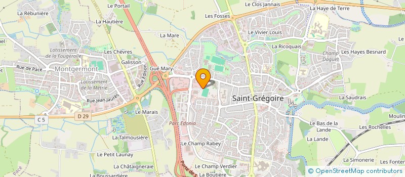 localisation de l'entreprise NOUVEL OBJECTIF DE SERVICES  SAINT-GREGOIRE