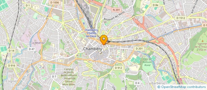 localisation de l'entreprise NOUVEL OEIL à CHAMBERY