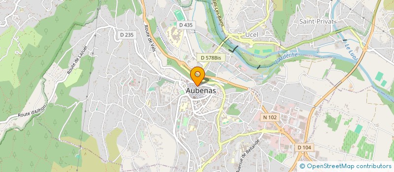 localisation de l'entreprise NOUVEL'R à AUBENAS