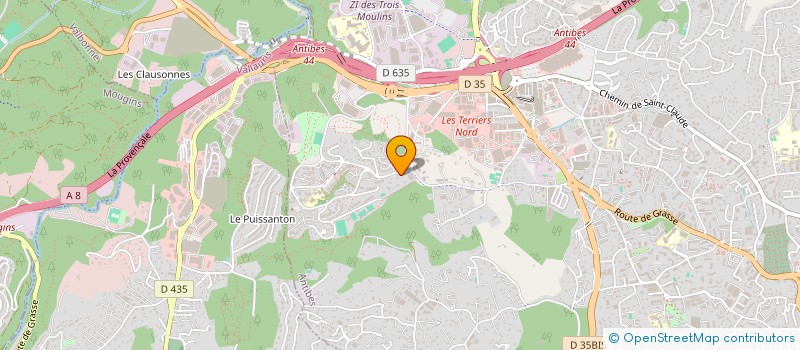localisation de l'entreprise NOUVEL R à ANTIBES