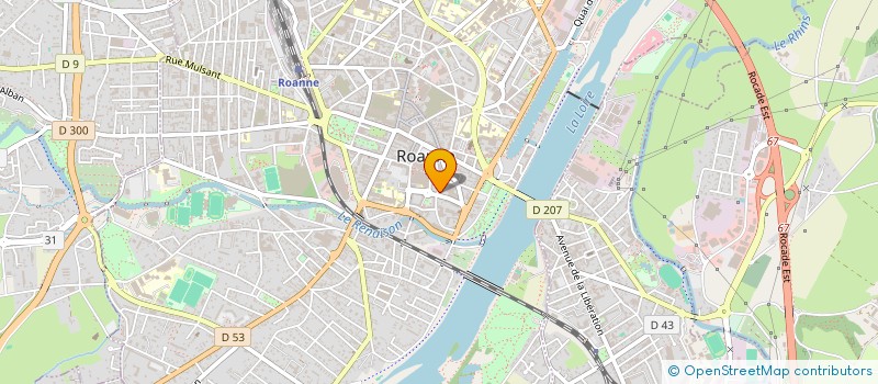 localisation de l'entreprise NOUVEL'R  ROANNE