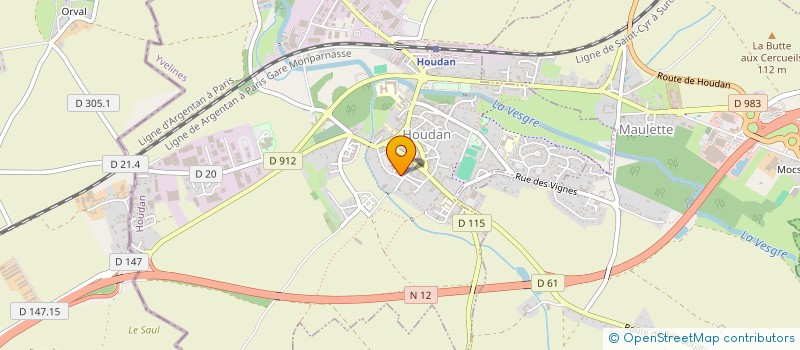 localisation de l'entreprise NOUVEL'R à HOUDAN