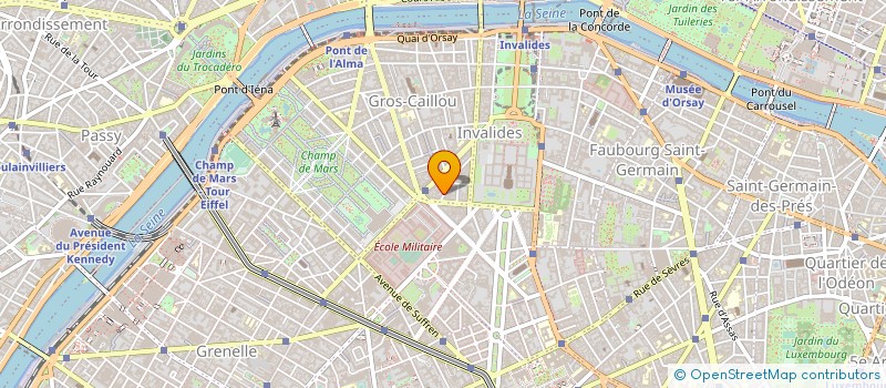 localisation de l'entreprise NOUVELL CARROSSERIE AUTO ECOLE MILITAIRE à PARIS
