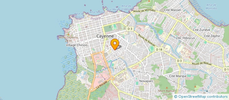 localisation de l'entreprise NOUVELLE ADORATION FULL GOSPEL FELLOWSHIP MINISTRIES  CAYENNE