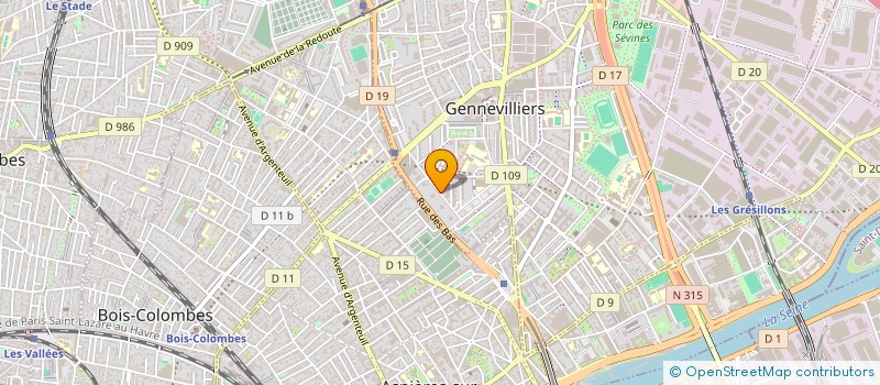 localisation de l'entreprise NOUVELLE AFRIQUE à GENNEVILLIERS