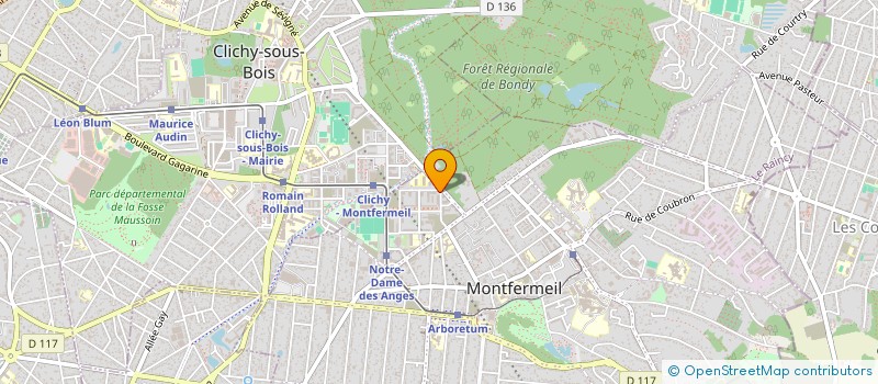 localisation de l'entreprise NOUVELLE AIR ETANCHE à MONTFERMEIL