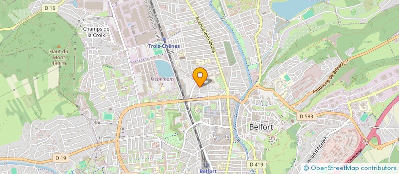 localisation de l'entreprise NOUVELLE ALLIANCE à BELFORT