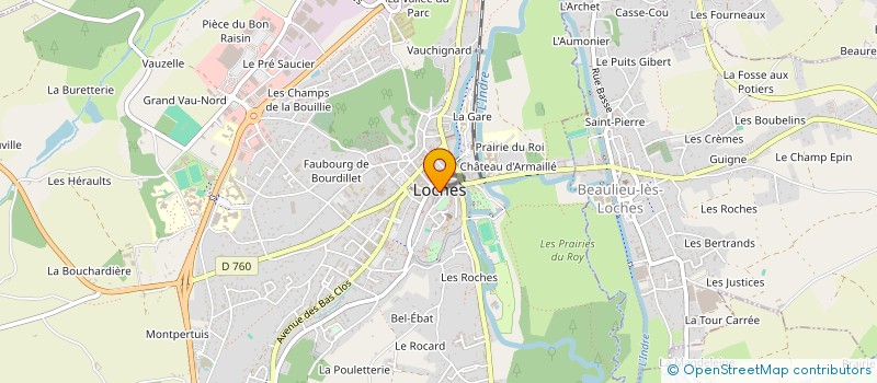 localisation de l'entreprise NOUVELLE ALLIANCE LOCHES - ST ANDREWS à LOCHES