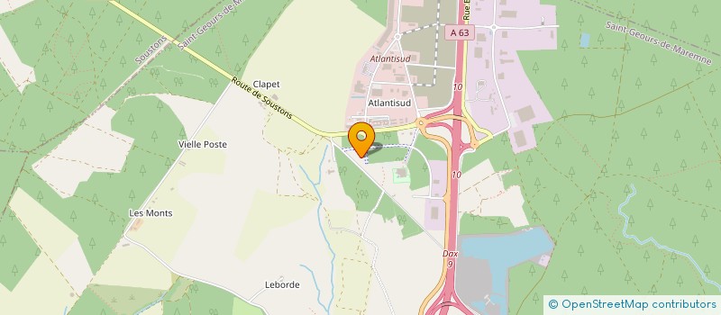 localisation de l'entreprise NOUVELLE AQUITAINE TRAITEMENTS à SAINT-GEOURS-DE-MAREMNE