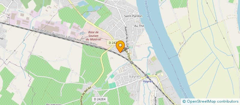 localisation de l'entreprise NOUVELLE AQUITAINE TRANSPORT à VAYRES