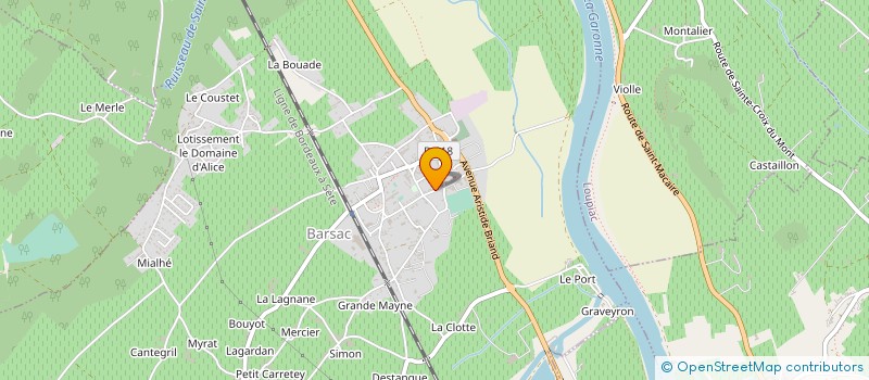 localisation de l'entreprise NOUVELLE AQUITAINE TRANSPORTS TP à BARSAC