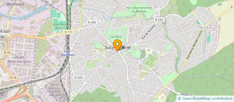 localisation de l'entreprise NOUVELLE ARCHERY à SUCY-EN-BRIE