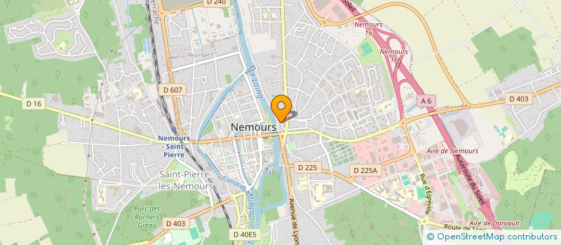 localisation de l'entreprise NOUVELLE ASSOCIATION DE JEUNES ARTISTES  NEMOURS