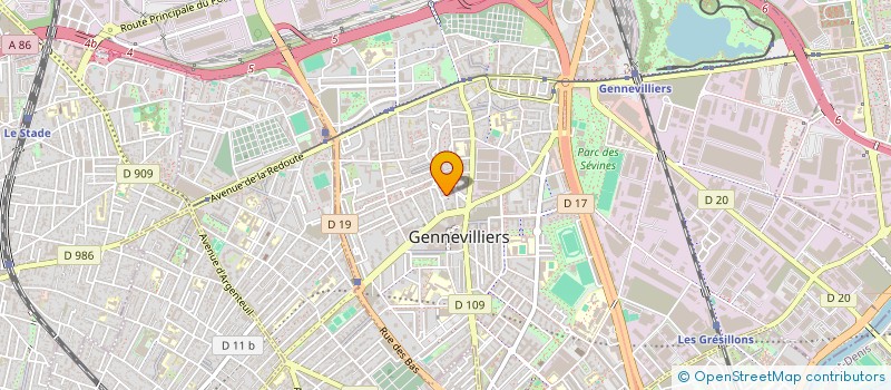localisation de l'entreprise NOUVELLE ASSOCIATION DES COMMERCANTS DES MARCHES DE GENNEVILLIERS  GENNEVILLIERS