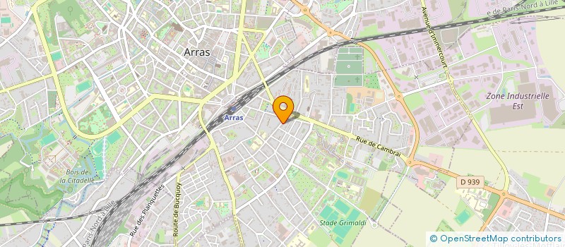 localisation de l'entreprise NOUVELLE ATELIERS BOUCHEZ à ARRAS