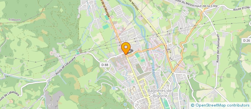 localisation de l'entreprise NOUVELLE BAGNERES AERO à BAGNERES-DE-BIGORRE