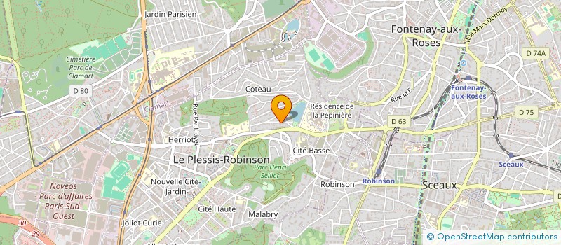 localisation de l'entreprise NOUVELLE BATIS à LE PLESSIS-ROBINSON
