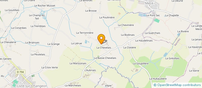 localisation de l'entreprise NOUVELLE BETHEL à LIVRE-SUR-CHANGEON