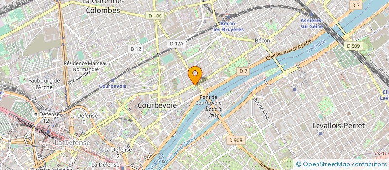 localisation de l'entreprise NOUVELLE BINEAU MOTORS à COURBEVOIE