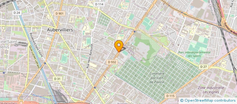 localisation de l'entreprise NOUVELLE BOULANG PATISSERIE EUROPEENNE à AUBERVILLIERS
