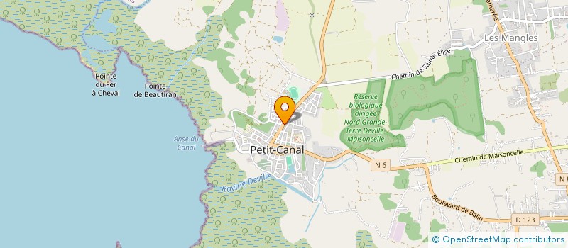 localisation de l'entreprise NOUVELLE BOULANGERIE à PETIT-CANAL