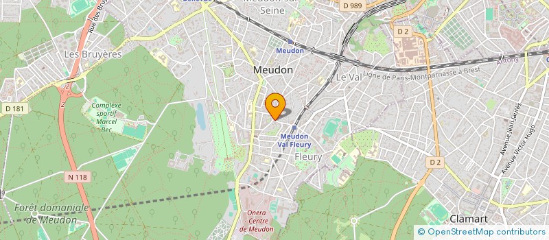 localisation de l'entreprise NOUVELLE CARROSSERIE VERGNIAUD à MEUDON