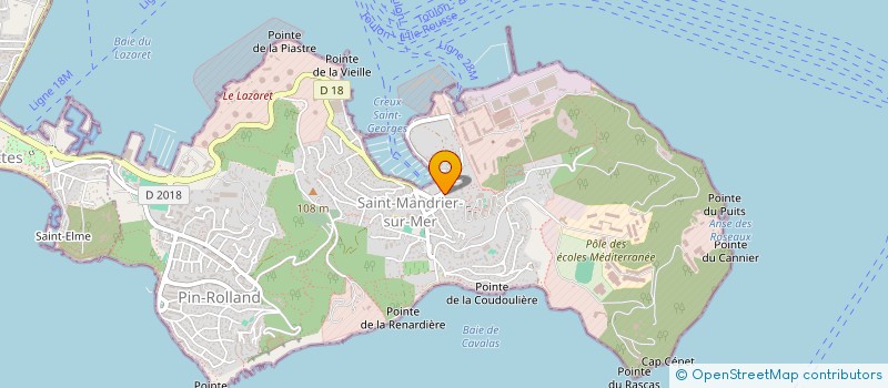 localisation de l'entreprise NOUVELLE CAVE MANDREENNE  SAINT-MANDRIER-SUR-MER