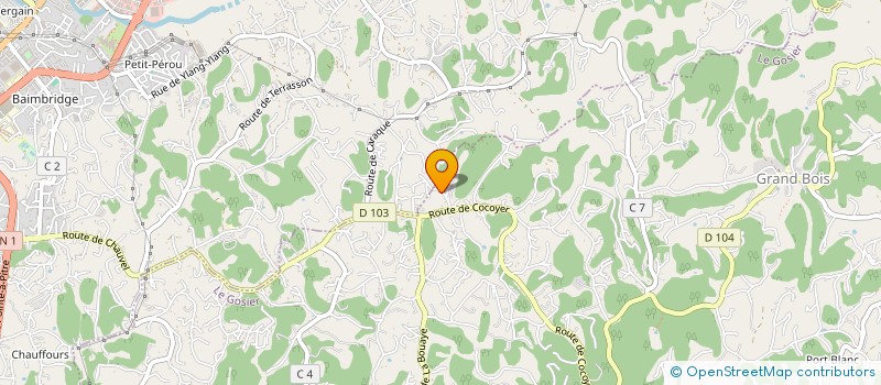 localisation de l'entreprise NOUVELLE CHOCO  LE GOSIER